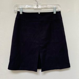 navy blue front slit LOFT pencil skirt, 00P